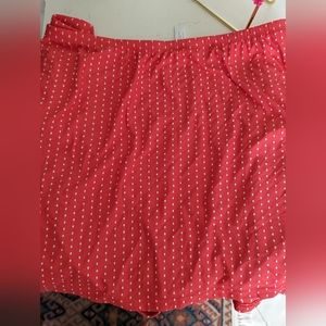 Cacique Pic Stitch Coral Swim Skirt